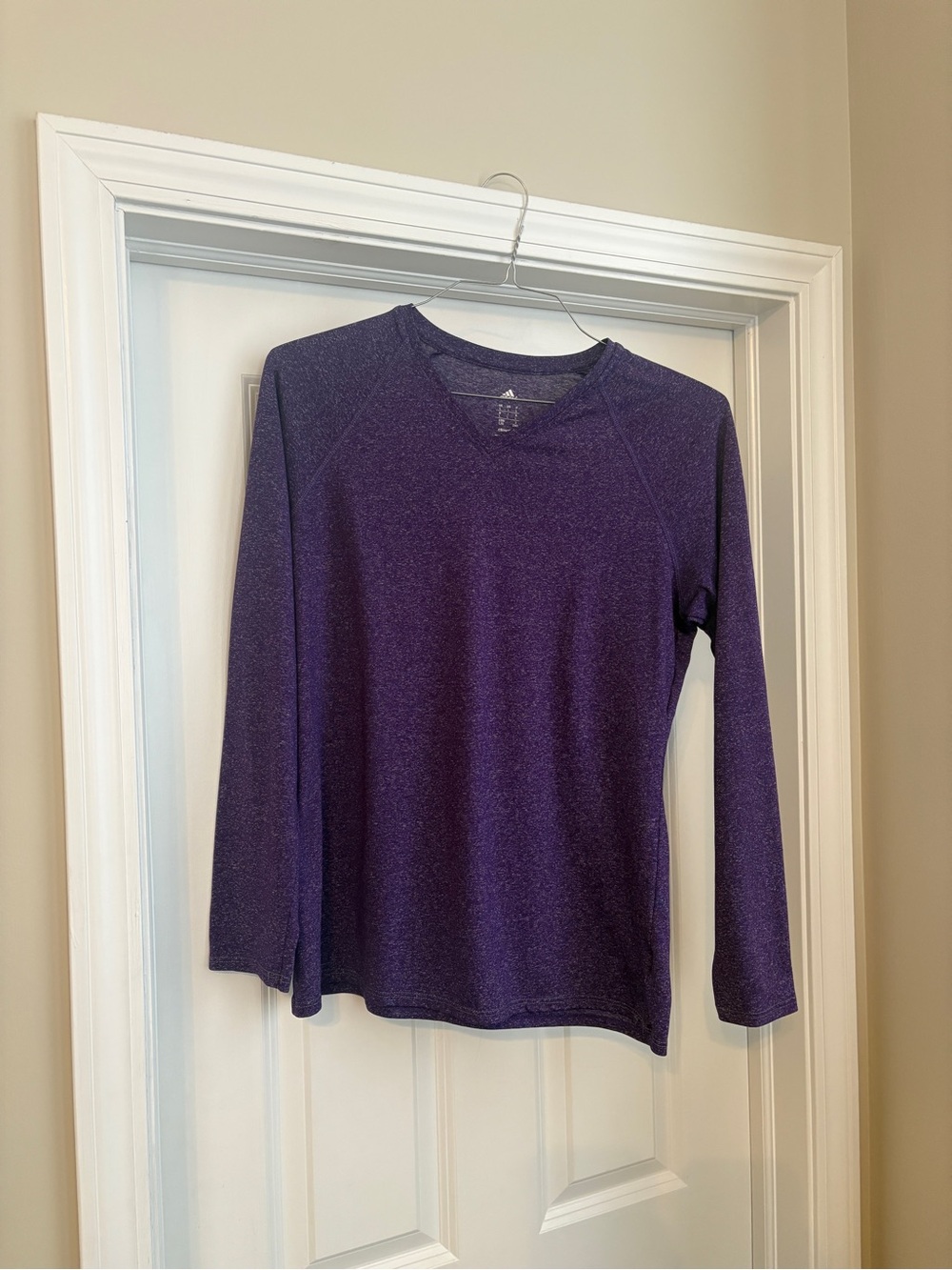 Adidas Climalite Long-sleeve Purple Pullover Workout Top Women’s Large